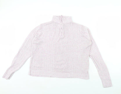 Womens UK Size 12 Berketex Pink Henley Jumper