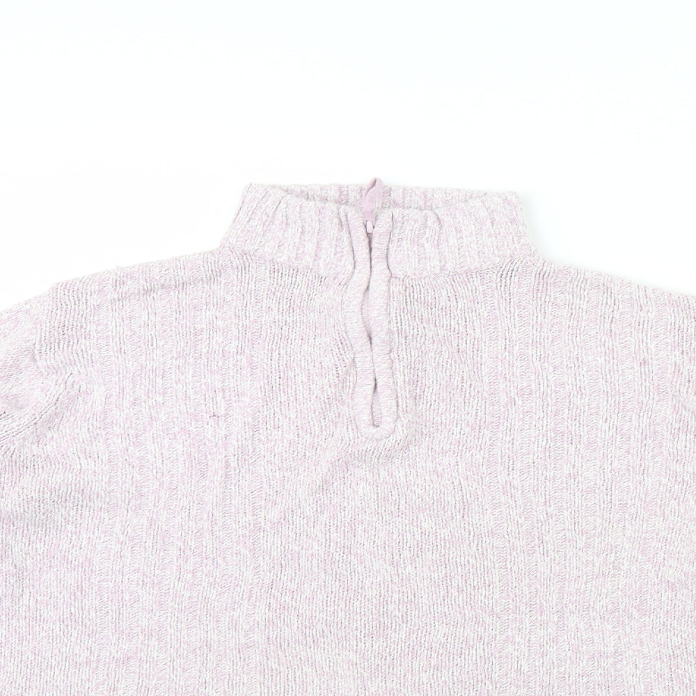 Womens UK Size 12 Berketex Pink Henley Jumper