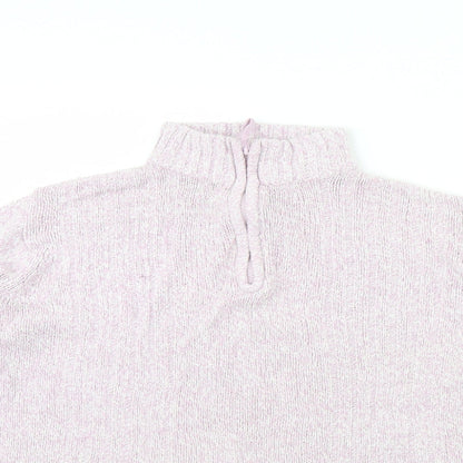 Womens UK Size 12 Berketex Pink Henley Jumper