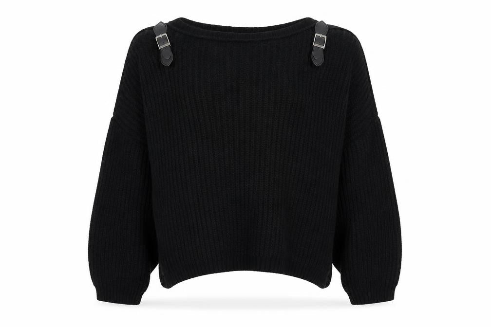 Girl In Mind Womens Black   Pullover Jumper Size M