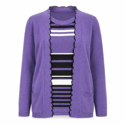 Womens UK Size S Envy Purple Pullover Jumper