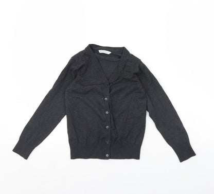 F&F Girls Grey    Jumper Size 7 Years  - School