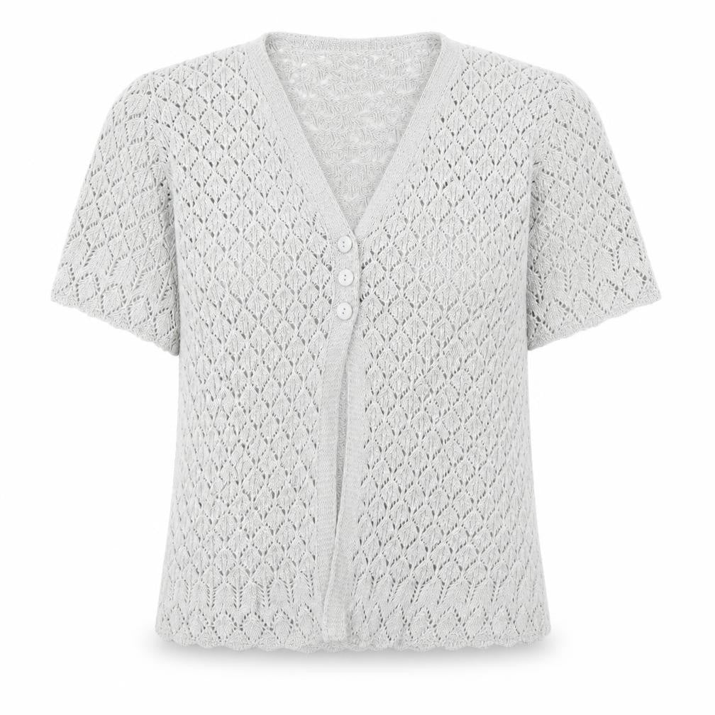 Womens UK Size L Beaumonde Grey Cardigan Jumper