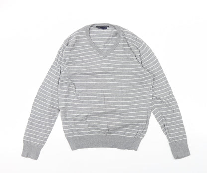 Gap Mens Green Striped  Pullover Jumper Size M