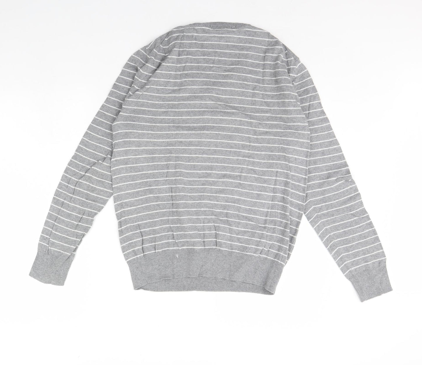 Gap Mens Green Striped  Pullover Jumper Size M