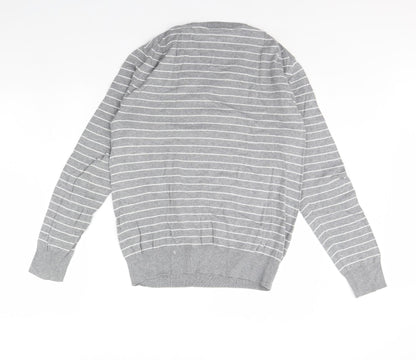 Gap Mens Green Striped  Pullover Jumper Size M