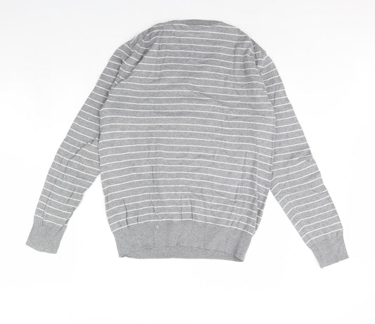 Gap Mens Green Striped  Pullover Jumper Size M