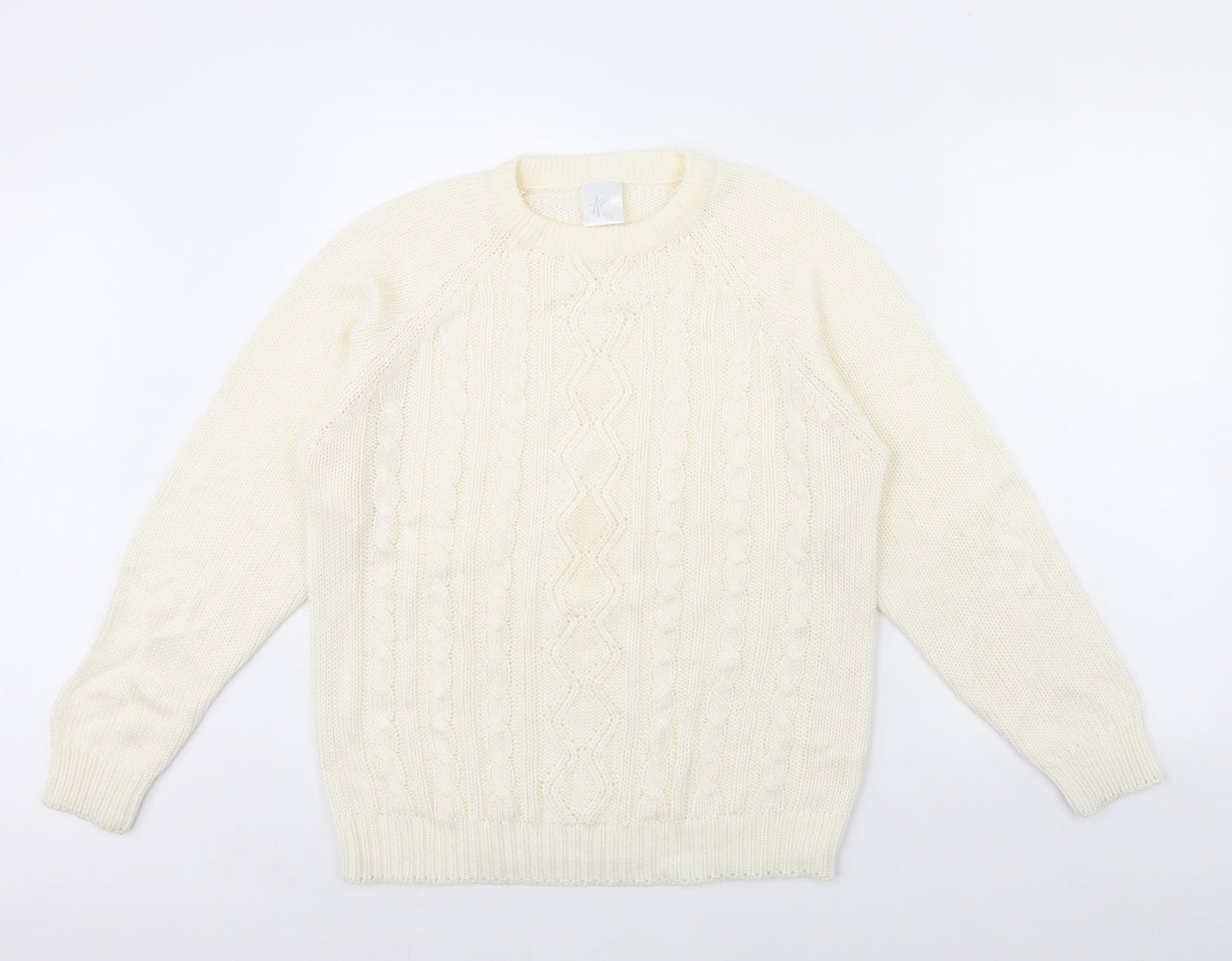 Womens UK Size 10 Amari Ivory Pullover Jumper