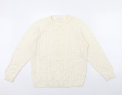 Womens UK Size 10 Amari Ivory Pullover Jumper