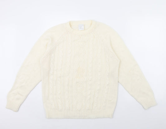 Womens UK Size 10 Amari Ivory Pullover Jumper