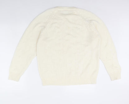 Womens UK Size 10 Amari Ivory Pullover Jumper