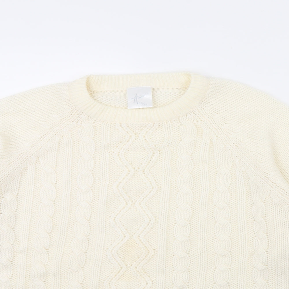Womens UK Size 10 Amari Ivory Pullover Jumper