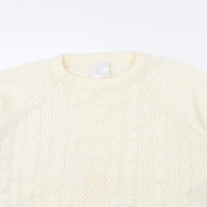 Womens UK Size 10 Amari Ivory Pullover Jumper