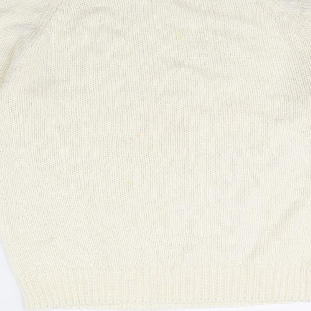 Womens UK Size 10 Amari Ivory Pullover Jumper