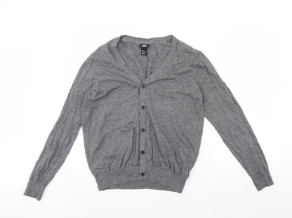 Womens UK Size M H&M Grey Cardigan Jumper
