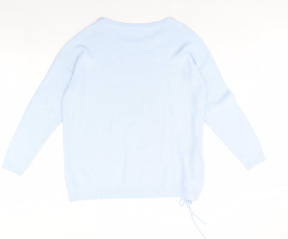 Womens UK Size S Capsule Blue Pullover Jumper