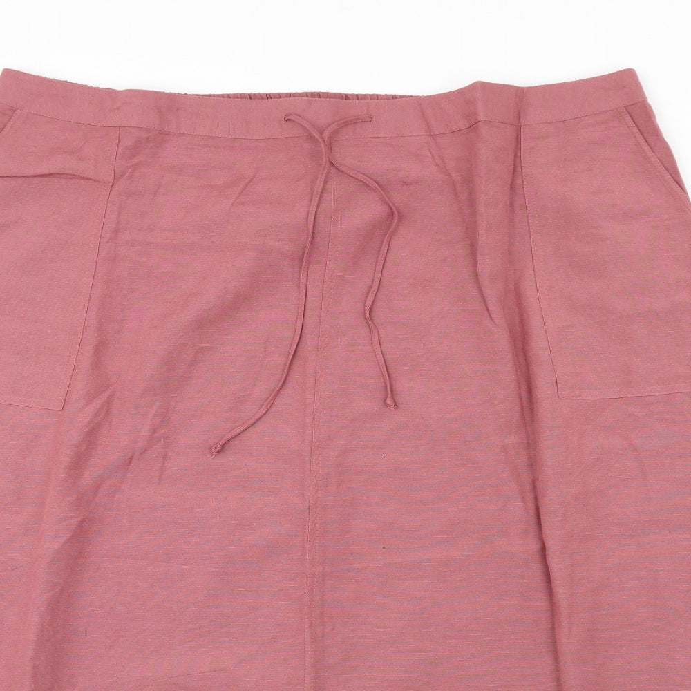 Capsule Womens Pink   Flare Skirt Size 46 in