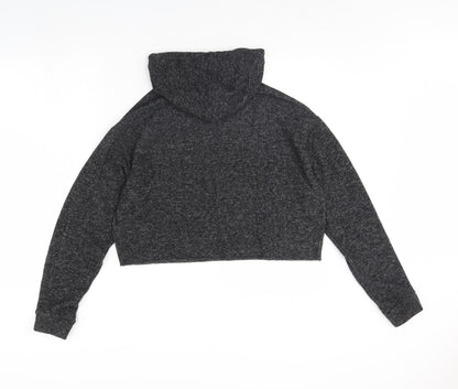 Topshop Womens Grey   Pullover Hoodie Size 14