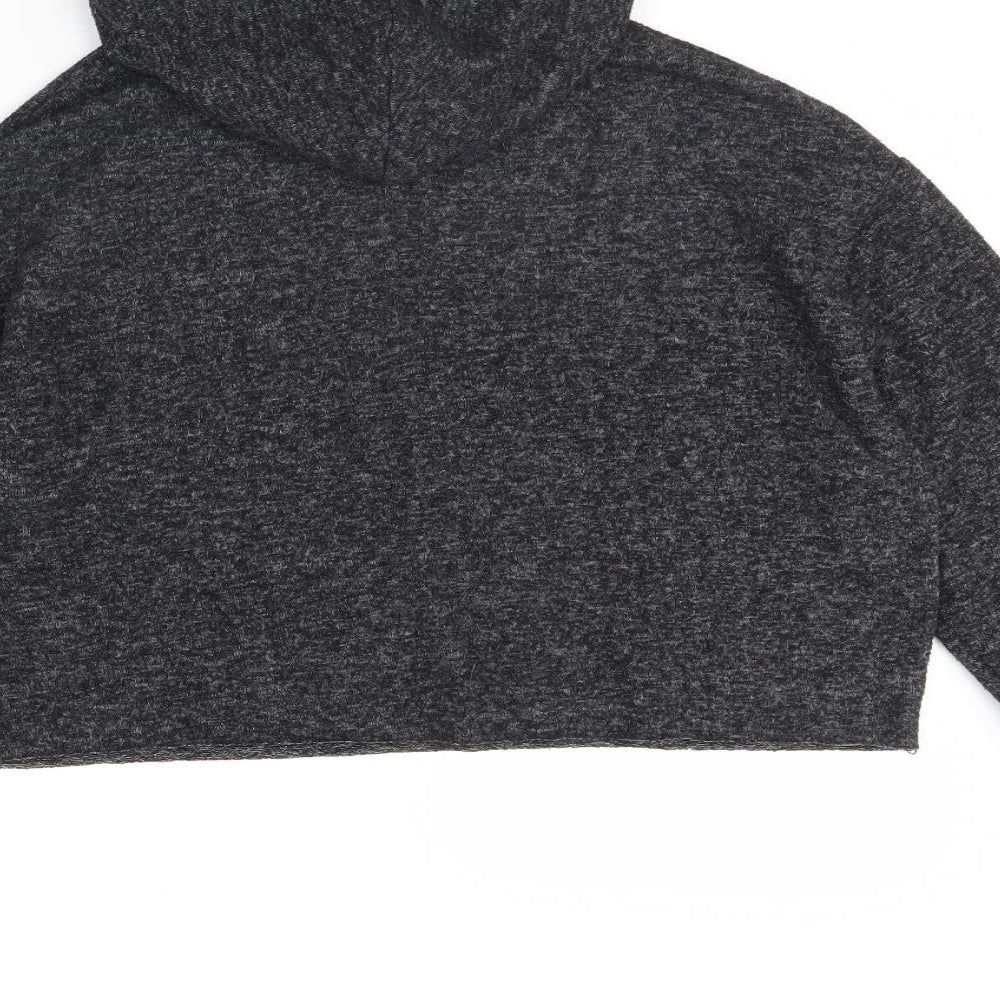 Topshop Womens Grey   Pullover Hoodie Size 14