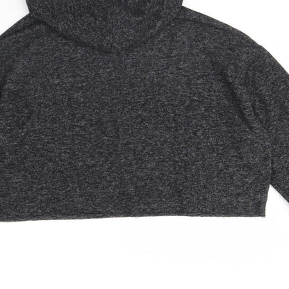 Topshop Womens Grey   Pullover Hoodie Size 14