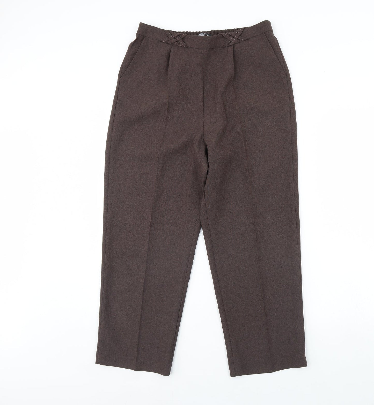 BM Womens Brown   Trousers  Size 12 L28 in