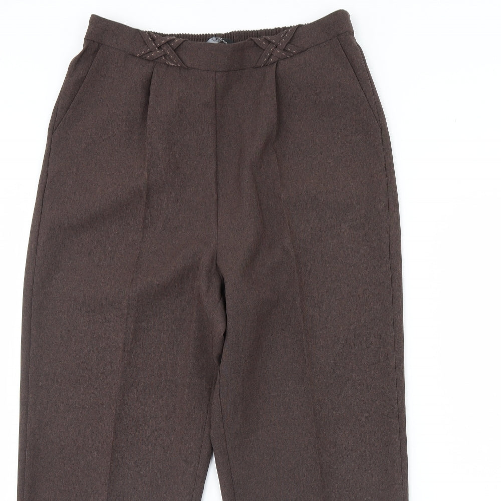 BM Womens Brown   Trousers  Size 12 L28 in