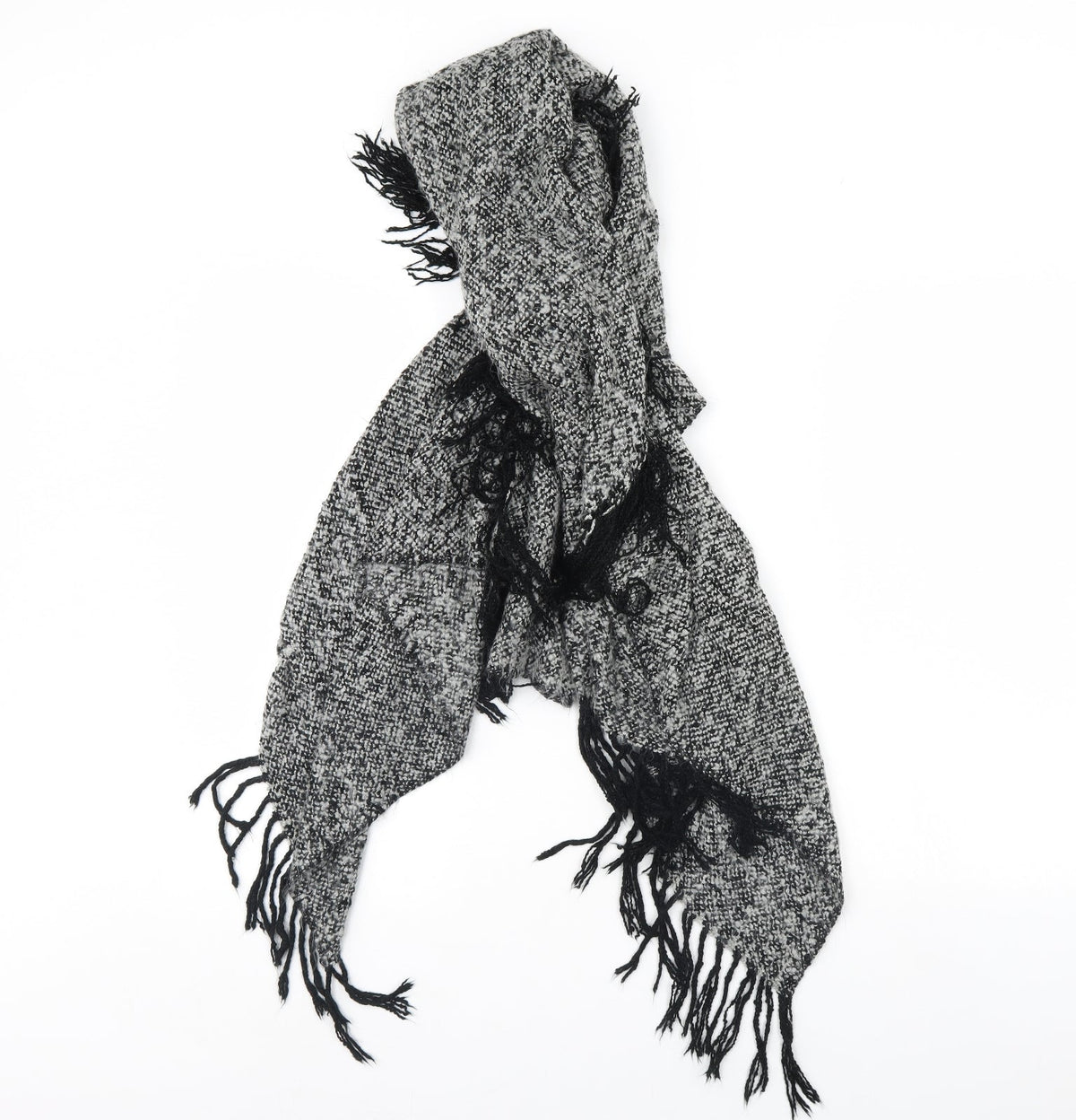 Preworn Womens Black    Scarf