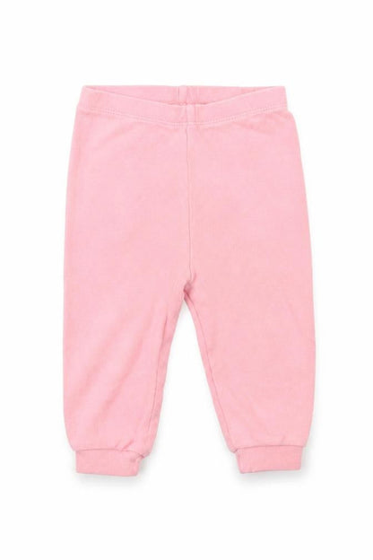 Front view of George girls’ pink sweatpants, size 9, months