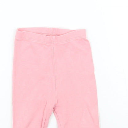 George Girls Pink   Sweatpants Trousers Size 9 Months