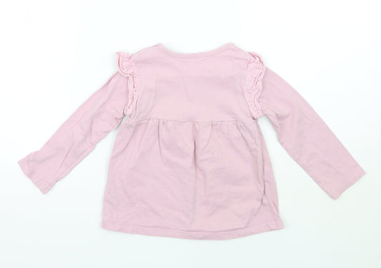 Nutmeg Girls Purple   Basic T-Shirt Size 12 Months