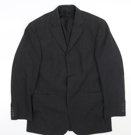 Mens UK Size 38 Blazer Regular Grey Suit Jacket
