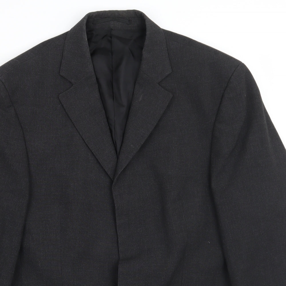Mens UK Size 38 Blazer Regular Grey Suit Jacket