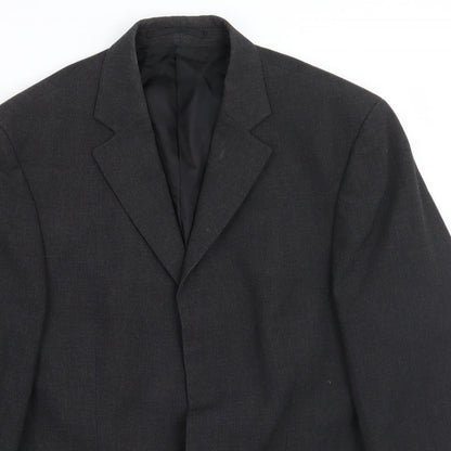 Mens UK Size 38 Blazer Regular Grey Suit Jacket