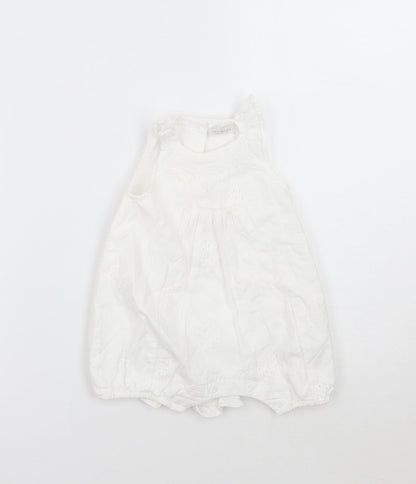 NEXT Girls White   Babygrow One-Piece Size 0-3 Months