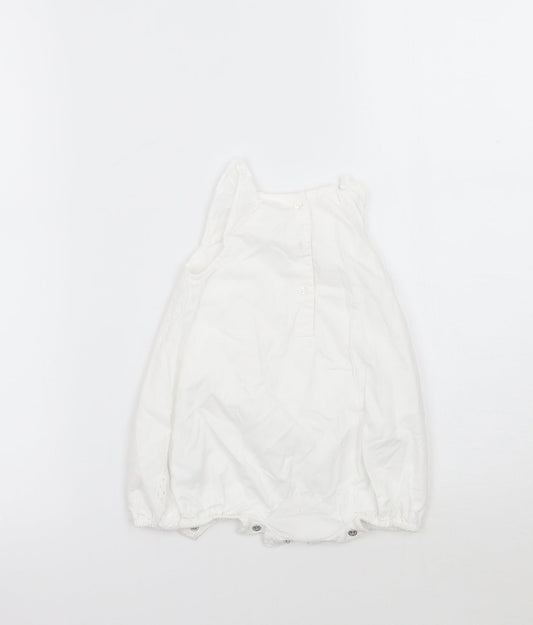 NEXT Girls White   Babygrow One-Piece Size 0-3 Months