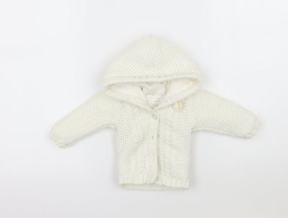 Early days Girls White   Jacket Coatigan Size 0-3 Months