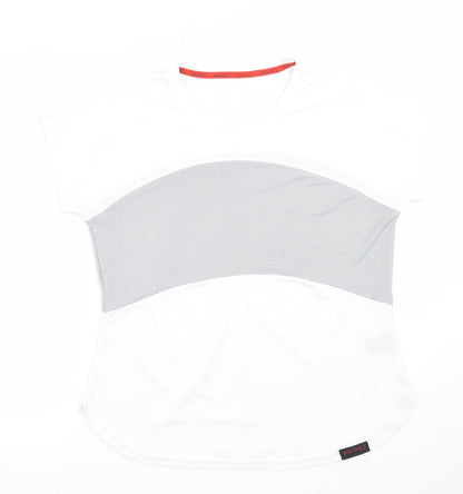 sundried Womens White   Basic T-Shirt Size L
