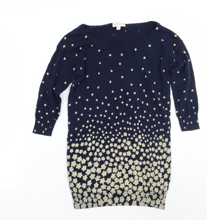 Womens UK Size S Monsoon Blue Pullover Jumper