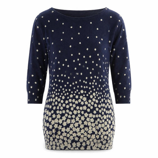 Womens UK Size S Monsoon Blue Pullover Jumper