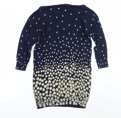 Womens UK Size S Monsoon Blue Pullover Jumper