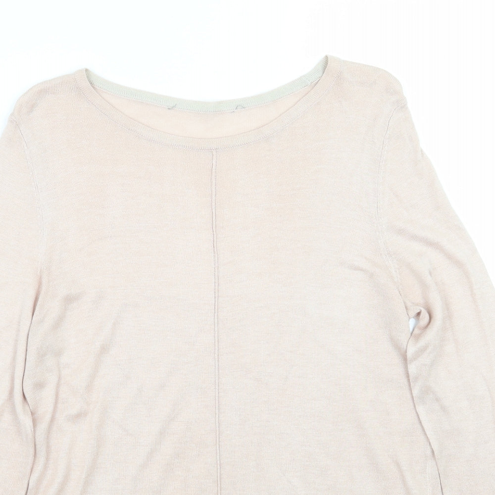 Womens UK Size S Oasis Pink Basic T-Shirt