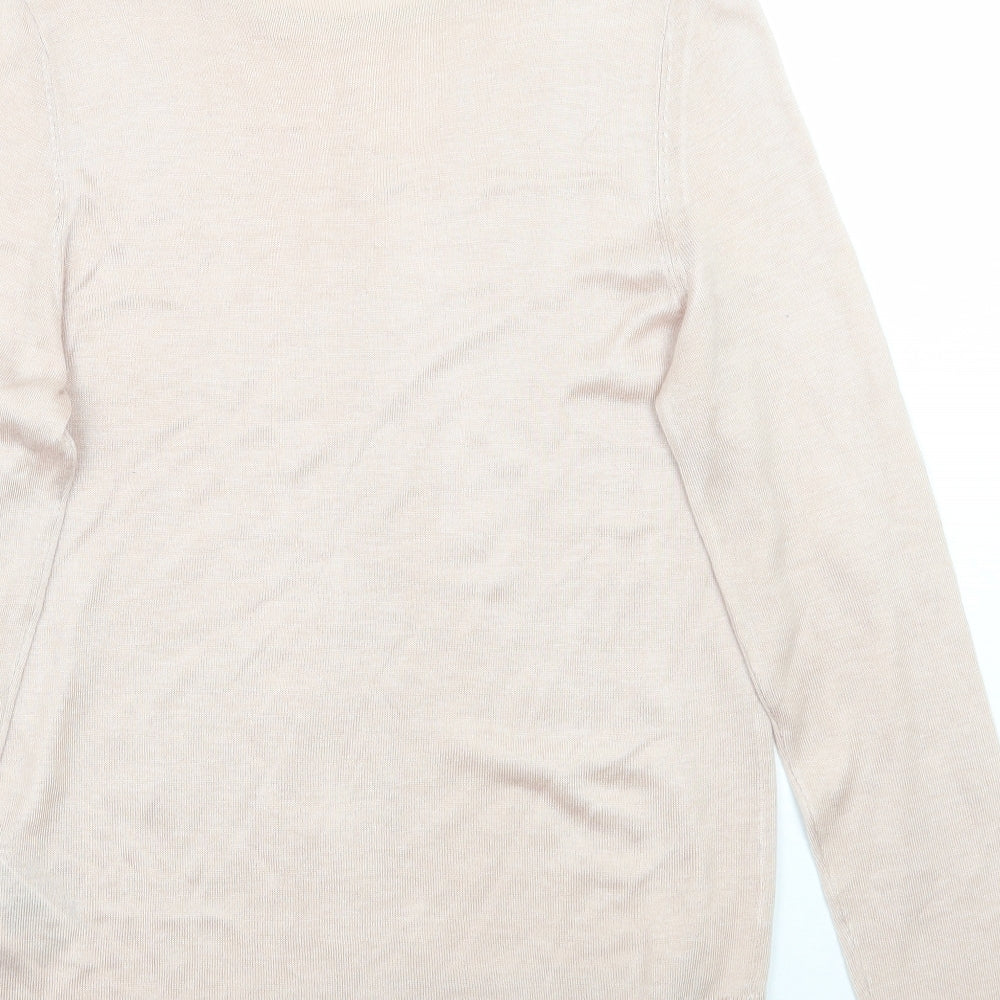 Womens UK Size S Oasis Pink Basic T-Shirt