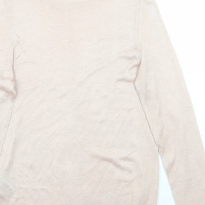 Womens UK Size S Oasis Pink Basic T-Shirt