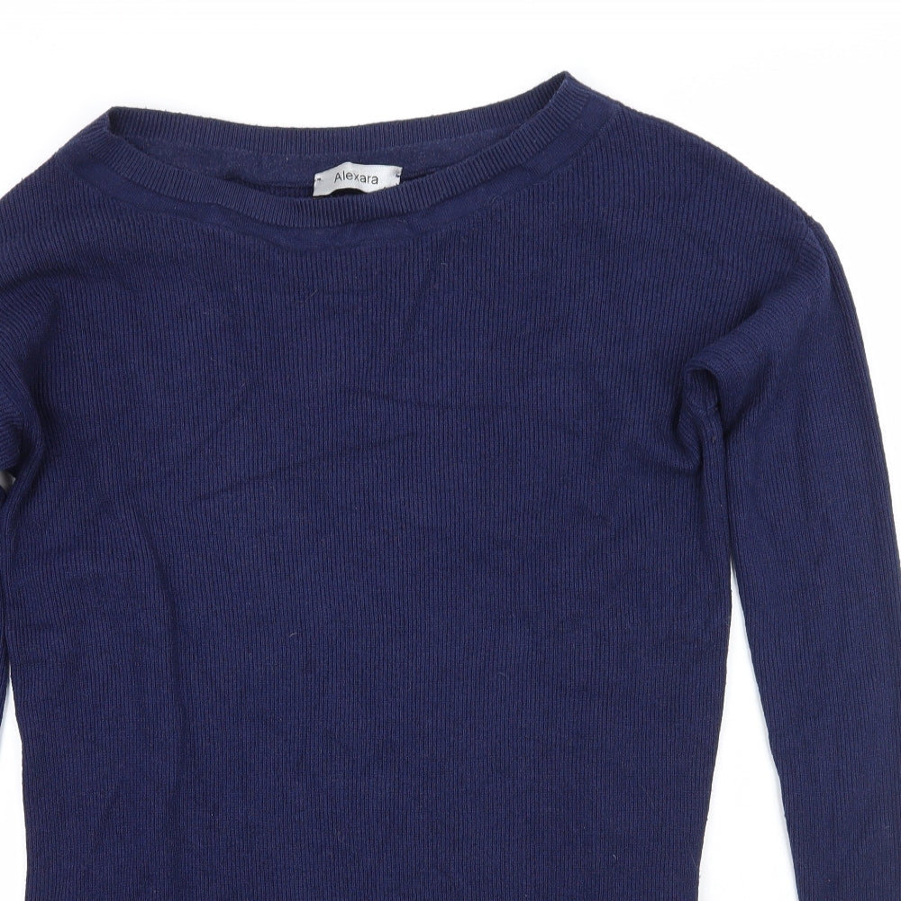 Womens UK Size M Alexandra Blue Pullover Jumper