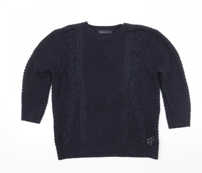 Womens UK Size 12 Marks and Spencer Blue Pullover Jumper
