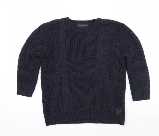 Womens UK Size 12 Marks and Spencer Blue Pullover Jumper