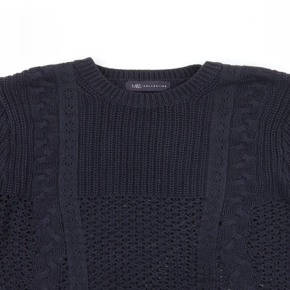 Womens UK Size 12 Marks and Spencer Blue Pullover Jumper