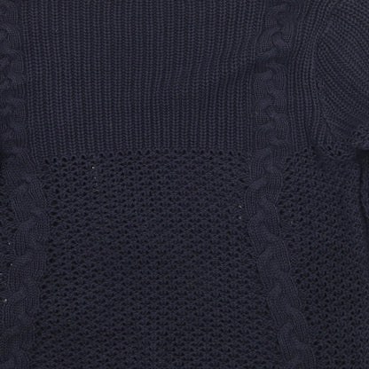 Womens UK Size 12 Marks and Spencer Blue Pullover Jumper