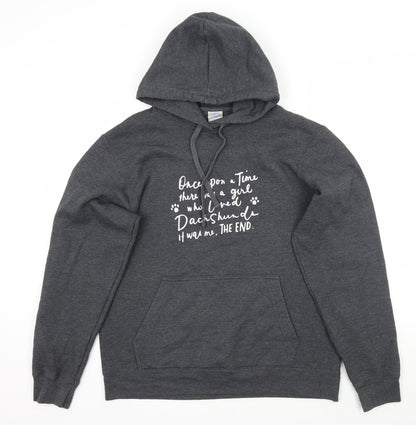 Port & Company Womens Grey   Pullover Hoodie Size M