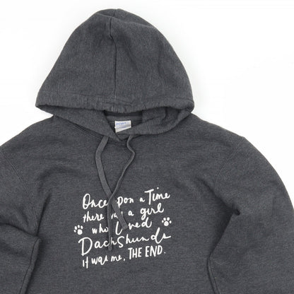Port & Company Womens Grey   Pullover Hoodie Size M
